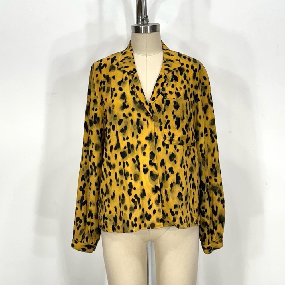 Anine Bing Leopard Print Women's Top. Size XS